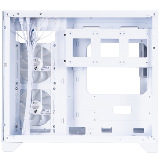 Компьютерный корпус 1STPLAYER MEGAVIEW MV6-TP ARGB White (MV6-TP-WH-2FC7R-W-1FC7-W)