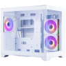 Компьютерный корпус 1STPLAYER MEGAVIEW MV6-TP ARGB White (MV6-TP-WH-2FC7R-W-1FC7-W)