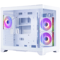 Компьютерный корпус 1STPLAYER MEGAVIEW MV6-TP ARGB White (MV6-TP-WH-2FC7R-W-1FC7-W)