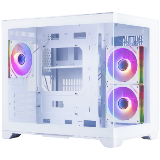 Компьютерный корпус 1STPLAYER MEGAVIEW MV6-TP ARGB White (MV6-TP-WH-2FC7R-W-1FC7-W)