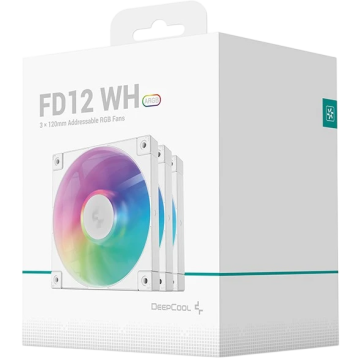 Комплект вентиляторов для корпуса Deepcool FD12 ARGB WH-3 IN 1 ARGB White BOX
