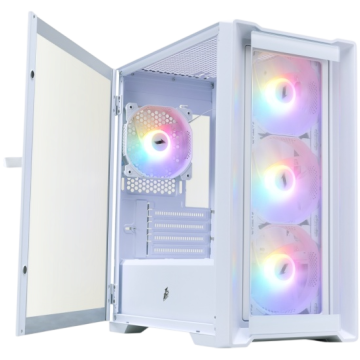 Компьютерный корпус 1STPLAYER TRILOBITE T4-G GLASS FRGB White (T4-G-WH-4F1-W)