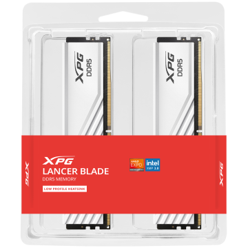 Оперативная память 64 Gb 5600 MHz ADATA XPG LANCER Blade RGB White (AX5U5600C4632G-DTLABWH)