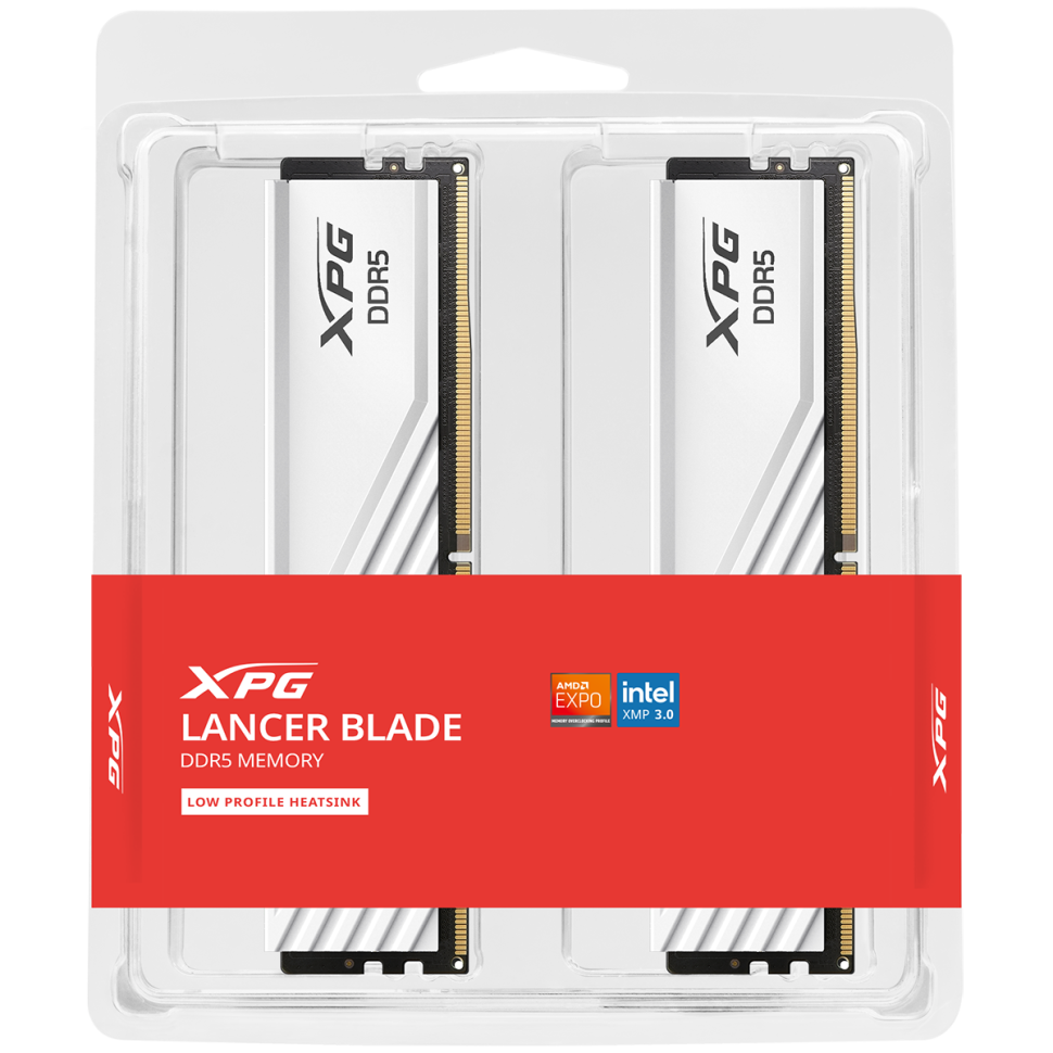 Оперативная память 64 Gb 5600 MHz ADATA XPG LANCER Blade RGB White (AX5U5600C4632G-DTLABWH)