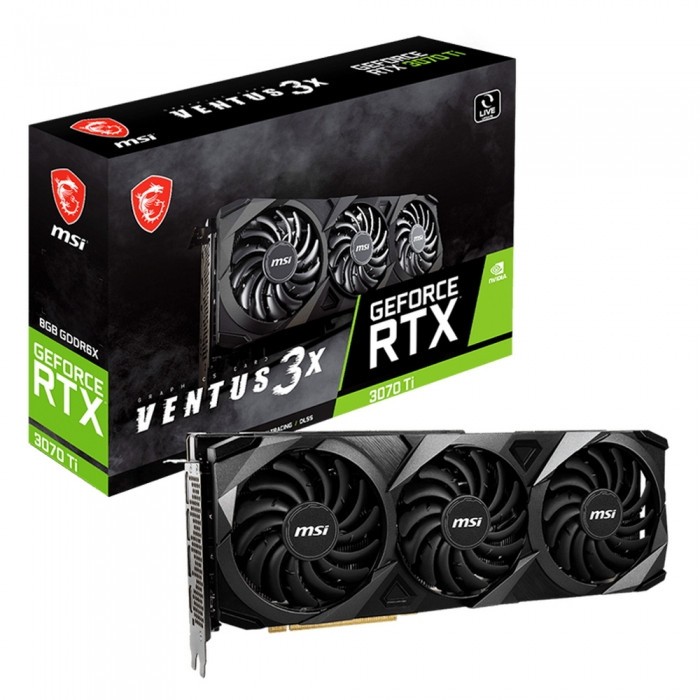 Видеокарта MSI (RTX 3070 Ti VENTUS 3X 8G OC) GeForce RTX 3070 Ti 8GB VENTUS 3X OC