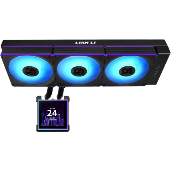 Система жидкостного охлаждения для процессора Lian Li HydroShift II LCD-S 360CL LCD ARGB Black (GHS2LCDS36CB) (G89.GHS2LCDS36CB.R0)