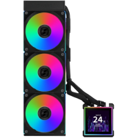 Система жидкостного охлаждения для процессора Lian Li HydroShift II LCD-S 360CL LCD ARGB Black (GHS2LCDS36CB) (G89.GHS2LCDS36CB.R0)