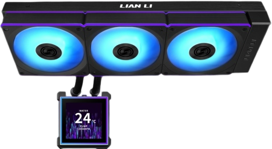 Система жидкостного охлаждения для процессора Lian Li HydroShift II LCD-S 360CL LCD ARGB Black (GHS2LCDS36CB) (G89.GHS2LCDS36CB.R0)