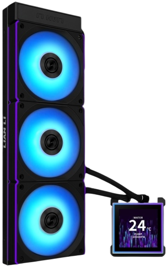 Система жидкостного охлаждения для процессора Lian Li HydroShift II LCD-S 360CL LCD ARGB Black (GHS2LCDS36CB) (G89.GHS2LCDS36CB.R0)