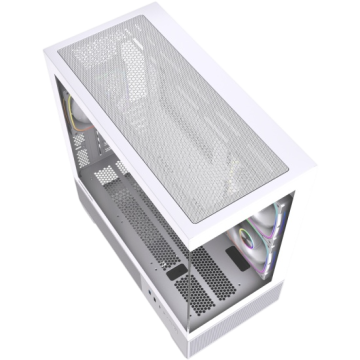 Компьютерный корпус Powercase Vision Micro S4W TG ARGB White (CVMMSHW-A3)