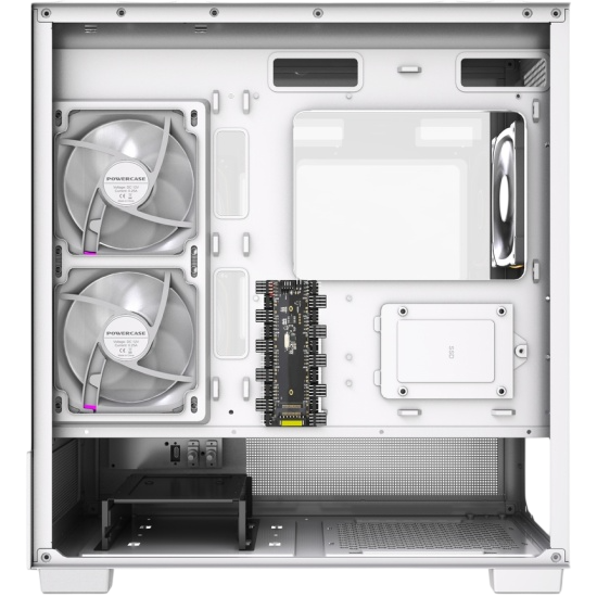 Компьютерный корпус Powercase Vision Micro S4W TG ARGB White (CVMMSHW-A3)