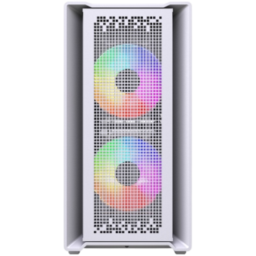 Компьютерный корпус Powercase Mistral SM04 TG ARGB White (CMMSM04W-A3)