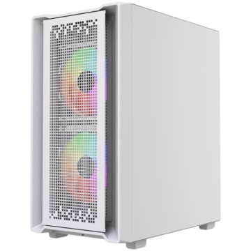 Компьютерный корпус Powercase Mistral SM04 TG ARGB White (CMMSM04W-A3)