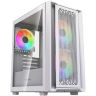 Компьютерный корпус Powercase Mistral SM04 TG ARGB White (CMMSM04W-A3)
