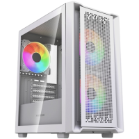 Компьютерный корпус Powercase Mistral SM04 TG ARGB White (CMMSM04W-A3)