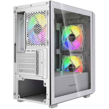 Компьютерный корпус Powercase Mistral SM04 TG ARGB White (CMMSM04W-A3)