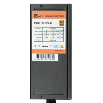 Блок питания ACD 1050W Black (PUO1050V-G)