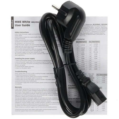 Блок питания Cooler Master 400W  MPE-4001-ACABW-EU