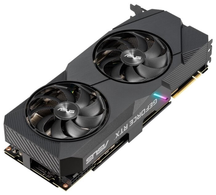 Видеокарта ASUS (DUAL-RTX2080S-8G-EVO-V2) GeForce RTX 2080 SUPER 1815MHz PCI-E 3.0 8192MB 15500MHz 256 bit 3xDisplayPort HDMI HDCP DUAL EVO V2