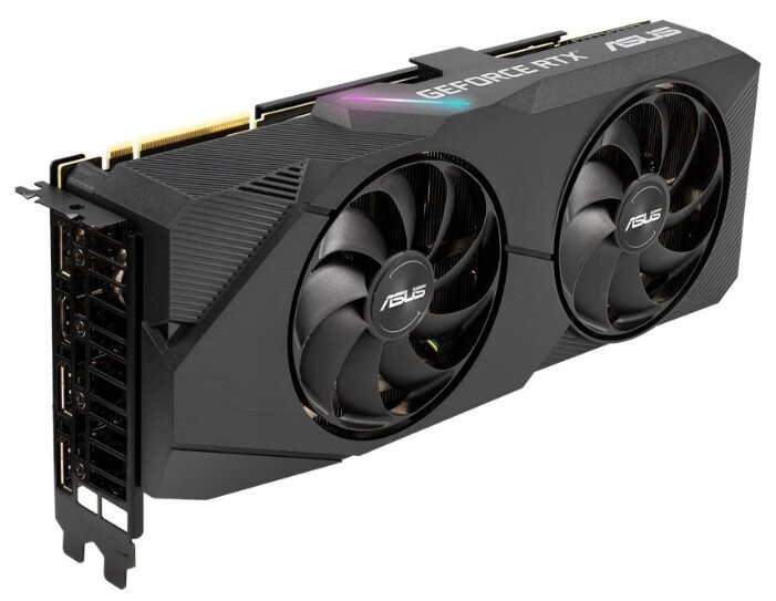 Видеокарта ASUS (DUAL-RTX2080S-8G-EVO-V2) GeForce RTX 2080 SUPER 1815MHz PCI-E 3.0 8192MB 15500MHz 256 bit 3xDisplayPort HDMI HDCP DUAL EVO V2