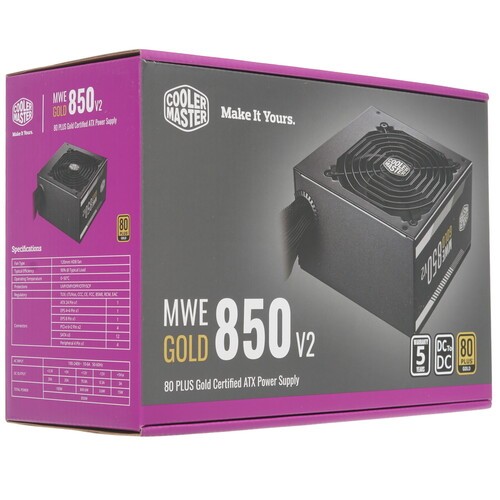 Блок питания Cooler Master 850W MWE Gold V2 850 MPE-8501-ACAAG-EU