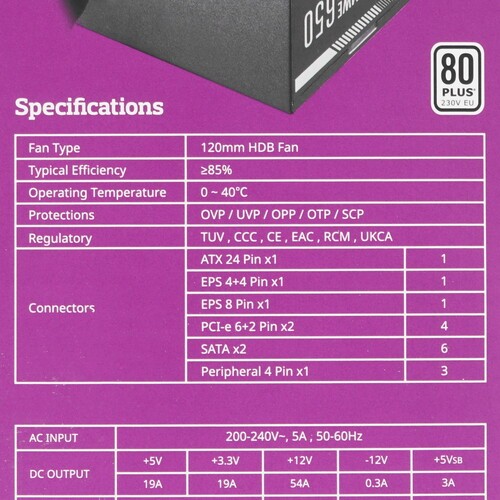 Блок питания Cooler Master 650W MWE White V2 MPE-6501-ACABW-EU