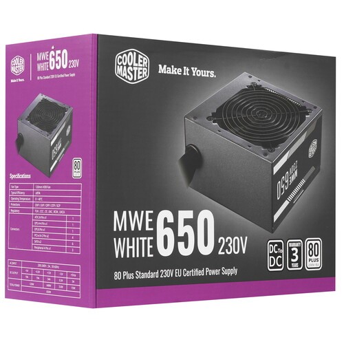 Блок питания Cooler Master 650W MWE White V2 MPE-6501-ACABW-EU