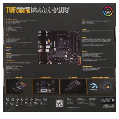Материнская плата ASUS TUF GAMING B550M-PLUS