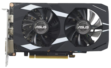 Видеокарта ASUS (DUAL-GTX1650-O4GD6-P-EVO) GeForce GTX 1650 4GB D6 OC 90YV0EZD-M0NA00