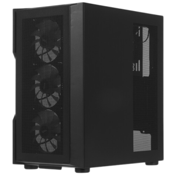 Компьютерный корпус 1STPLAYER TRILOBITE T7-P FRGB Black (T7-P-BK-4F1)