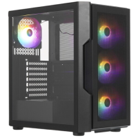Компьютерный корпус 1STPLAYER TRILOBITE T7-P FRGB Black (T7-P-BK-4F1)