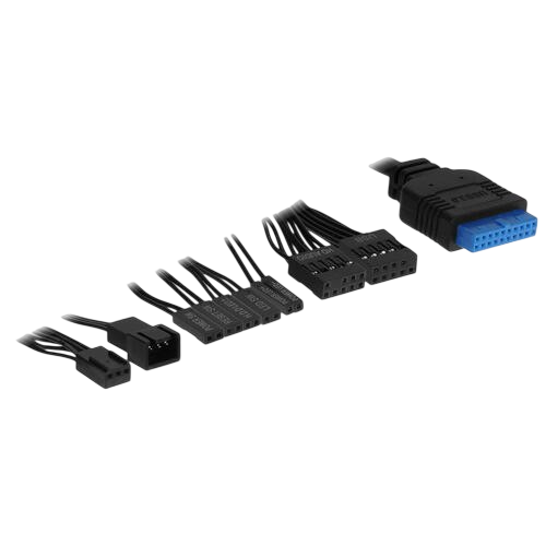 Компьютерный корпус 1STPLAYER TRILOBITE T7-P FRGB Black (T7-P-BK-4F1)
