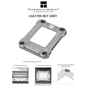 Рамка для усиления сокета LGA1700 Thermalright LGA1700-BCF Gray (TRBCF1700GR)