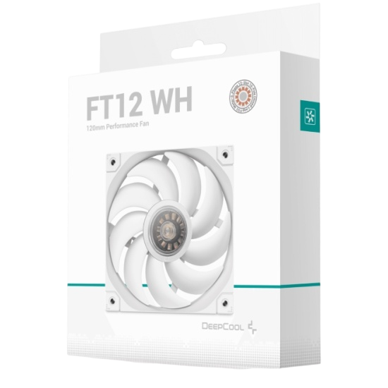 Вентилятор для корпуса Deepcool FT12 WH LED White