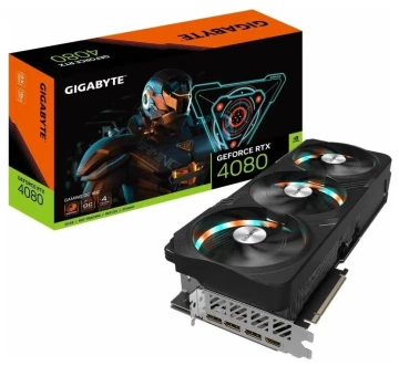 Видеокарта Gigabyte (GV-N4080GAMING OC-16GD) GeForce RTX 4080 16GB GAMING OC