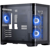 Компьютерный корпус 1STPLAYER UVIEW UV5 ARGB Black (UV5-BK-2FC7R-1FC7)