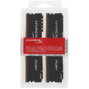Оперативная память 16 Gb 3600 MHz Kingston HYPERX FURY Black (HX436C17FB3K2/16)