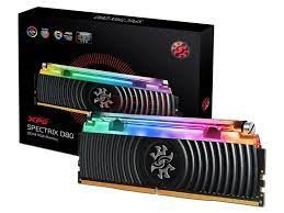 Оперативная память 8 Gb 3200 MHz ADATA SPECTRIX D80 RGB Black (AX4U320038G16A-SB80)