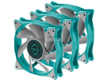 Комплект вентиляторов для корпуса Iceberg Thermal IceGALE Teal 500 IceGALE120mmTEAL3P PWM