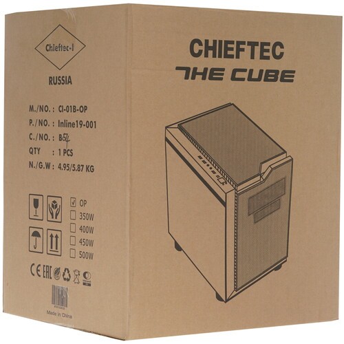 Компьютерный корпус Chieftec CUBE без БП Black CI-01B-OP