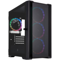 Компьютерный корпус 1STPLAYER TRILOBITE T4-G GLASS ARGB Black (T4-G-BK-4FS7)