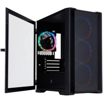 Компьютерный корпус 1STPLAYER TRILOBITE T4-G GLASS ARGB Black (T4-G-BK-4FS7)