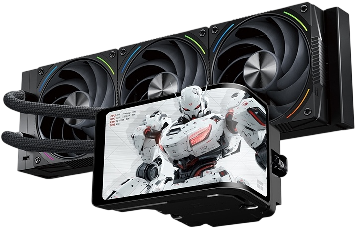 Система жидкостного охлаждения для процессора Thermalright Wonder Vision 360 Turbo ARGB Black (TRWV360TAB)