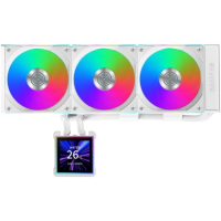 Система жидкостного охлаждения для процессора Lian Li HydroShift II LCD-S 360CL LCD ARGB White (GHS2LCDS36CW) (G89.GHS2LCDS36CW.R0)
