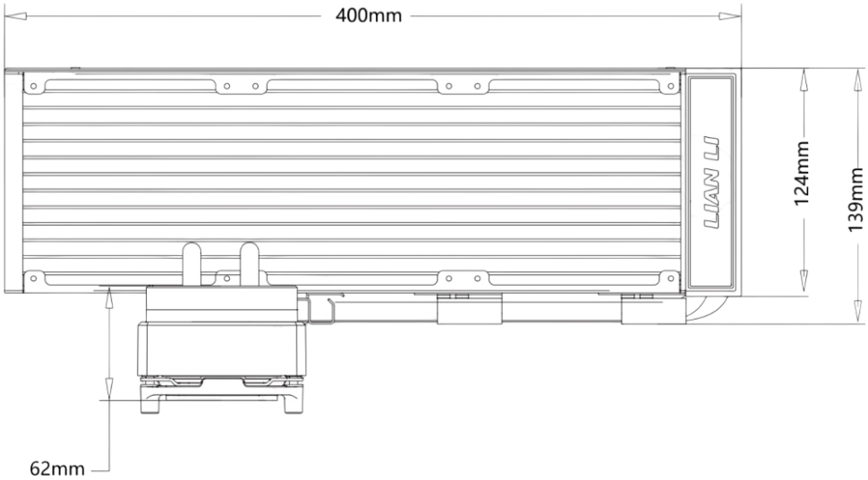 Система жидкостного охлаждения для процессора Lian Li HydroShift II LCD-S 360CL LCD ARGB White (GHS2LCDS36CW) (G89.GHS2LCDS36CW.R0)