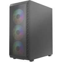 Компьютерный корпус Powercase Mistral S4B TG ARGB Black (CMSB-A4)