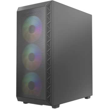 Компьютерный корпус Powercase Mistral S4B TG ARGB Black (CMSB-A4)