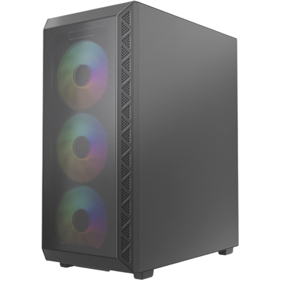 Компьютерный корпус Powercase Mistral S4B TG ARGB Black (CMSB-A4)