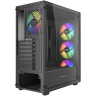 Компьютерный корпус Powercase Mistral S4B TG ARGB Black (CMSB-A4)