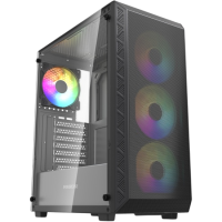 Компьютерный корпус Powercase Mistral S4B TG ARGB Black (CMSB-A4)